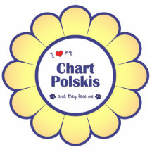 I Love My Chart Polskis (Multiple Dogs) Photo Cutouts