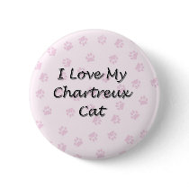 I Love My Chartreux Cat Pins