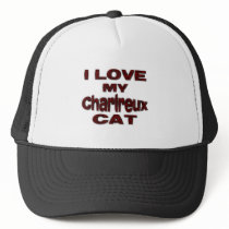 I LOVE MY CHARTREUX CAT drk rd Trucker Hat