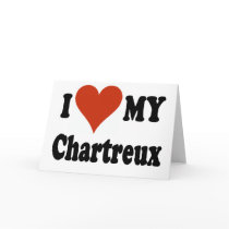 I Love My Chartreux Cat Merchandise Cards