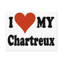 I Love My Chartreux Cat Merchandise Postcards