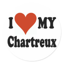 I Love My Chartreux Cat Merchandise Stickers