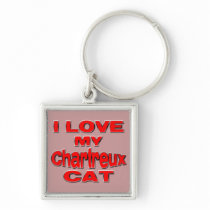 I LOVE MY CHARTREUX CAT rd Keychains