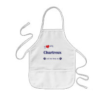 I Love My Chartreux (Female Cat) Aprons