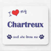I Love My Chartreux (Female Cat) Mouse Pad