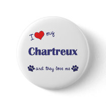 I Love My Chartreux (Multiple Cats) Buttons