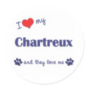 I Love My Chartreux (Multiple Cats) stickers