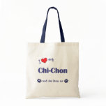 I Love My Chi-Chon (Female Dog) bags