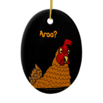 I Love My Chickens Cute Cartoon Ornament