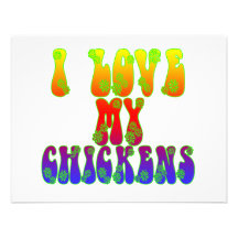I Love My Chickens Invite