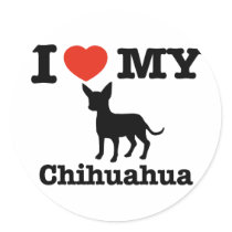 I love my Chihuahua Stickers
