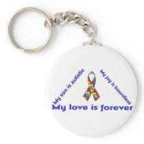 I love my child with autism - unique keychain desi