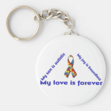 I love my child with autism - unique keychain desi