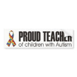 I love my child with autism - unique sticker desig bumper sticker