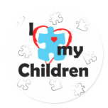 I Love My Children - Autism stickers