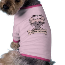 I Love My Chinese Crested Pet Clothes