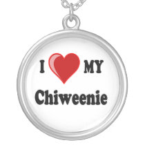 I Love My Chiweenie Necklace