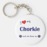 I Love My Chorkie (Female Dog) Key Chains