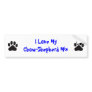 I Love My Chow-Shepherd Mix Bumper Stickers