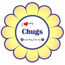 I Love My Chugs (Multiple Dogs) Photo Cutout