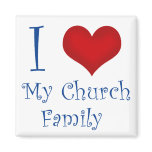 I Love My Church Family Magnet