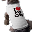 I Love My City pet clothing