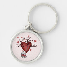 I Love My Coastie Key Chains