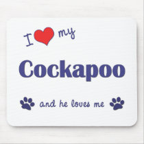I Love My Cockapoo (Male Dog) Mouse Mats