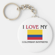 I Love My Colombian Boyfriend Key Chains