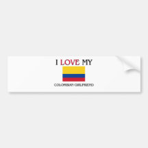 I Love My Colombian Girlfriend Bumper Sticker