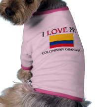 I Love My Colombian Grandma Doggie Shirt
