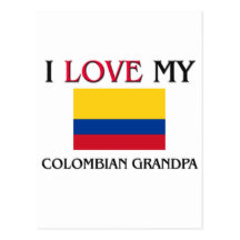 I Love My Colombian Grandpa Post Cards