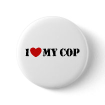 I Love My Cop Pins