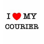I Love My COURIER t-shirts
