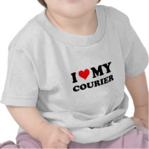 I Love My Courier Tshirts