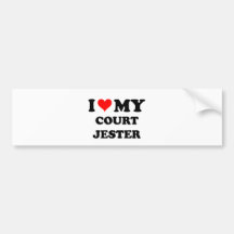 I Love My Court Jester Bumper Stickers