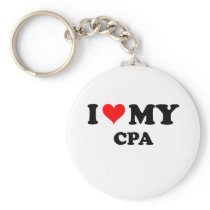 I Love My Cpa Keychains