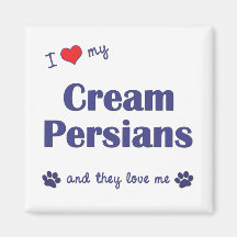 I Love My Cream Persians (Multiple Cats) Magnet
