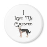 I Love My Crested Magnet