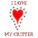 I LOVE MY CRITTER shirt