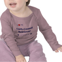 I Love My Curly-Coated Retriever (Male Dog) T Shirt