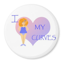 I love my curves magnet