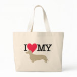 I Love My Dachshund ! bags