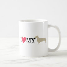 I Love My Dachshund ! Coffee Mug