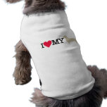 I Love My Dachshund ! pet clothing