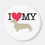 I Love My Dachshund ! Fridge Magnet