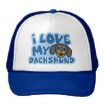 I Love My Dachshund Hat