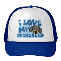 I Love My Dachshund Hat