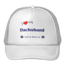 I Love My Dachshund (Male Dog) Trucker Hat