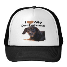 I love My Dachshund Mesh Hats